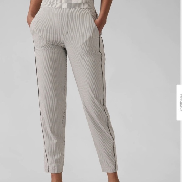 Athleta Brooklyn Textured Ankle Pant Size 6 - Picture 3 of 6